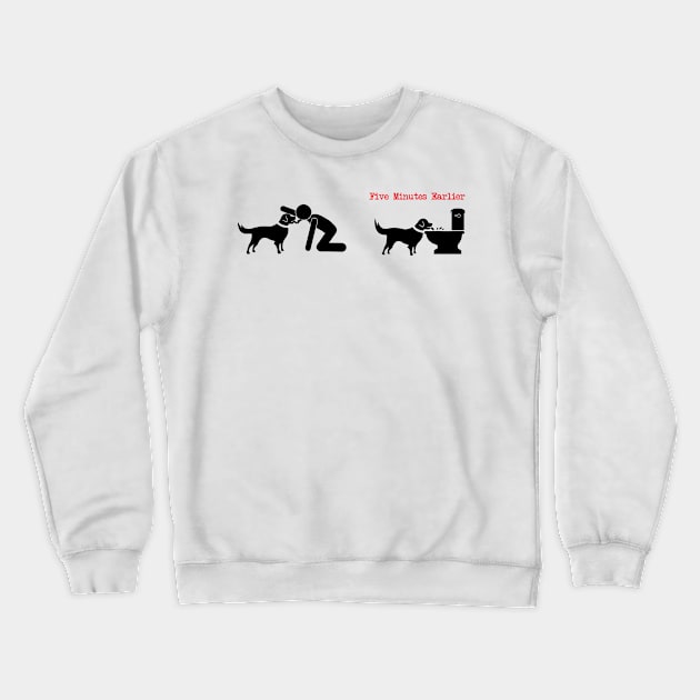 Funny Dog kissing Crewneck Sweatshirt by Andreeastore  